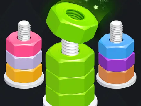 Play nuts puzzle:color sort - Free Online Puzzle